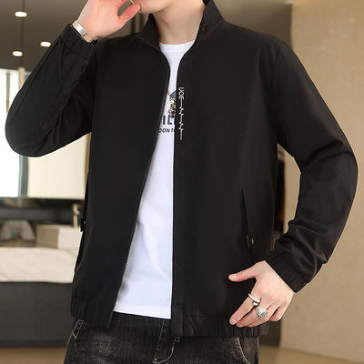 Casual Jacket Men Baseball Uniform Trendy Top - Carvan Mart