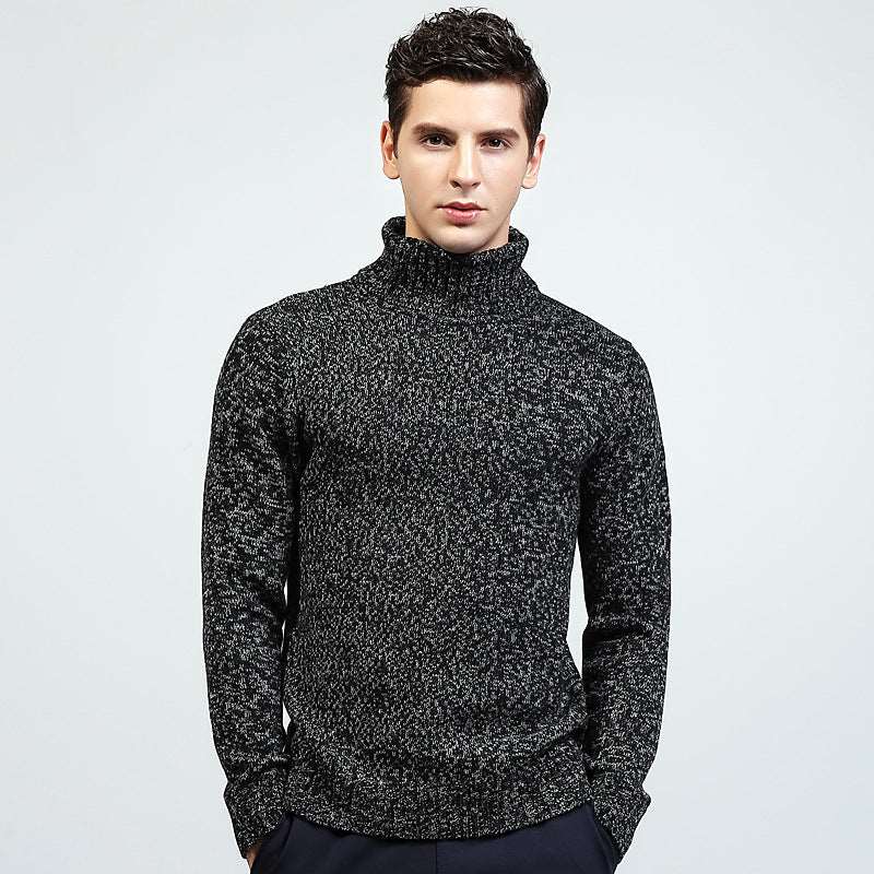 Winter Men's Sweater Knit Turtleneck Sweater - Carvan Mart