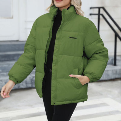 Stylish Winter Coats Women's Casual Windproof Down Cotton Coat Warm Thickened Jacket - Carvan Mart