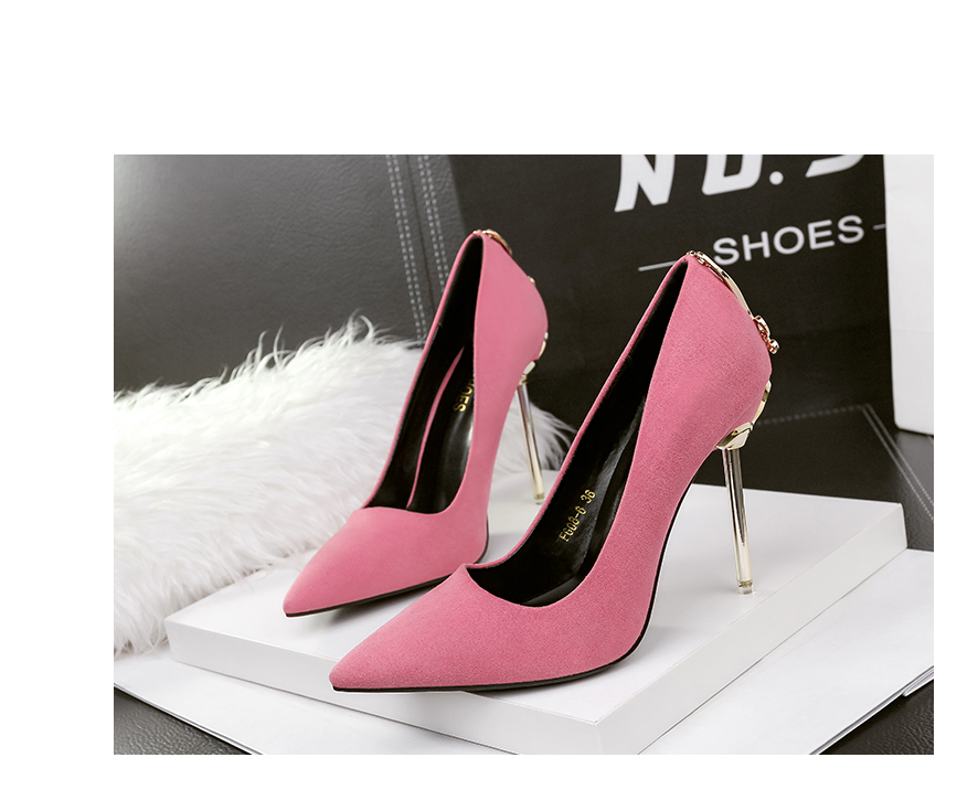 Women's Pointed Black High Heel Shoes Stiletto Metal Bow Banquet - - High Heels - Carvan Mart