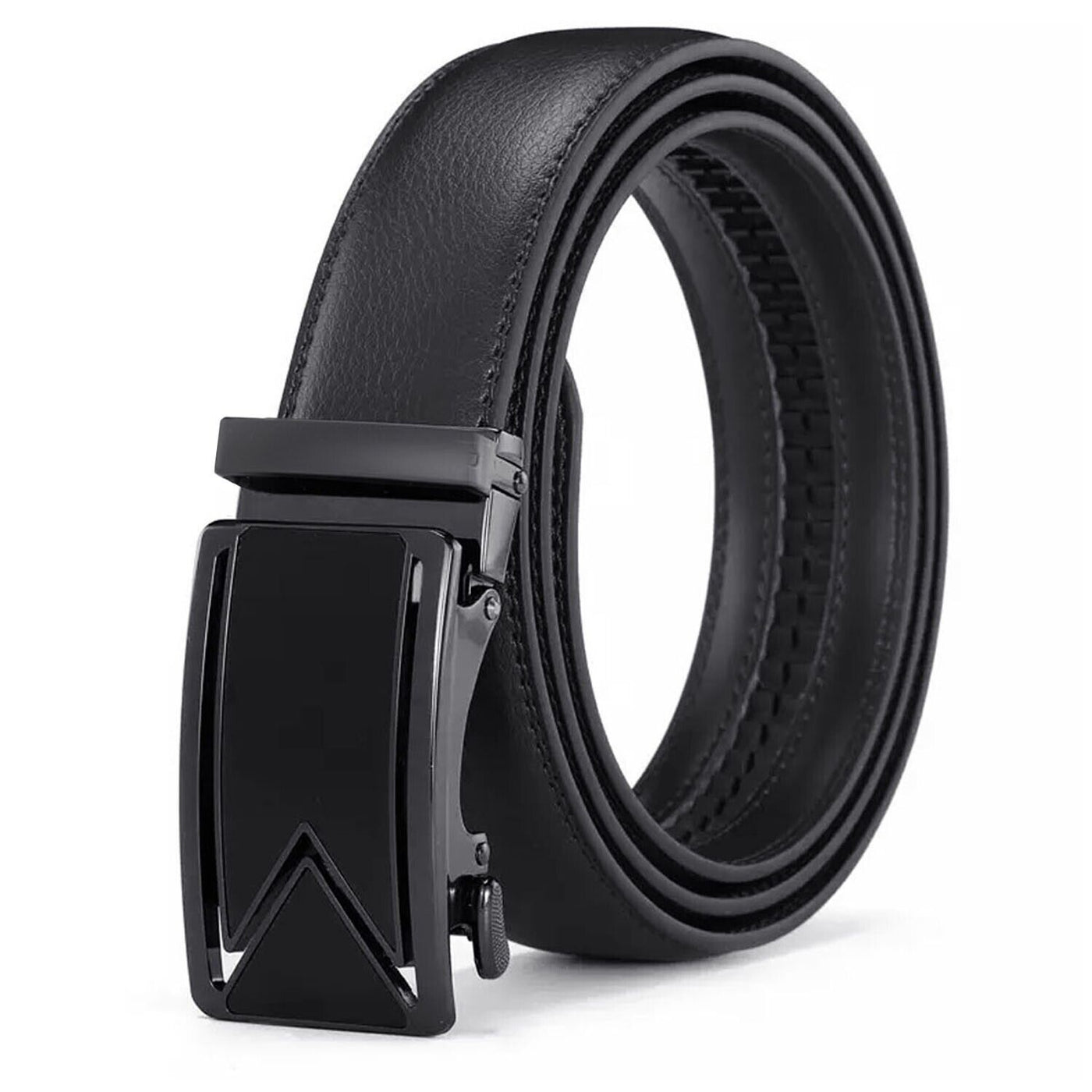 Men's Ratchet Belt Leather Mens Belt With Slide Buckle Ratchet Belts For Men USA - Carvan Mart