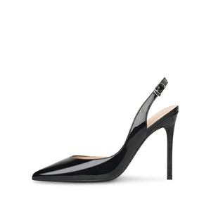 High Heel Sandals Women Leather Pointed Toe Stiletto Slingback - Carvan Mart