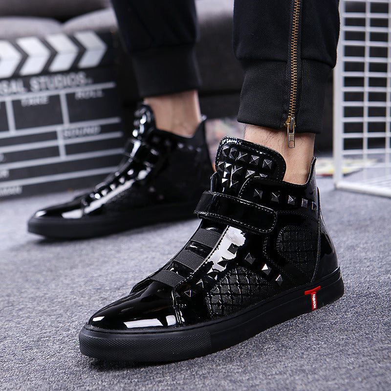 Men's Velcro ankle boots - black - Men's Boots - Carvan Mart