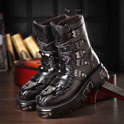 Men's Fashionable And Versatile Mid To High Top Boots - Carvan Mart