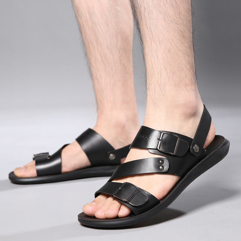 Men's leather Cowhide Sandal - - Men's Sandals - Carvan Mart