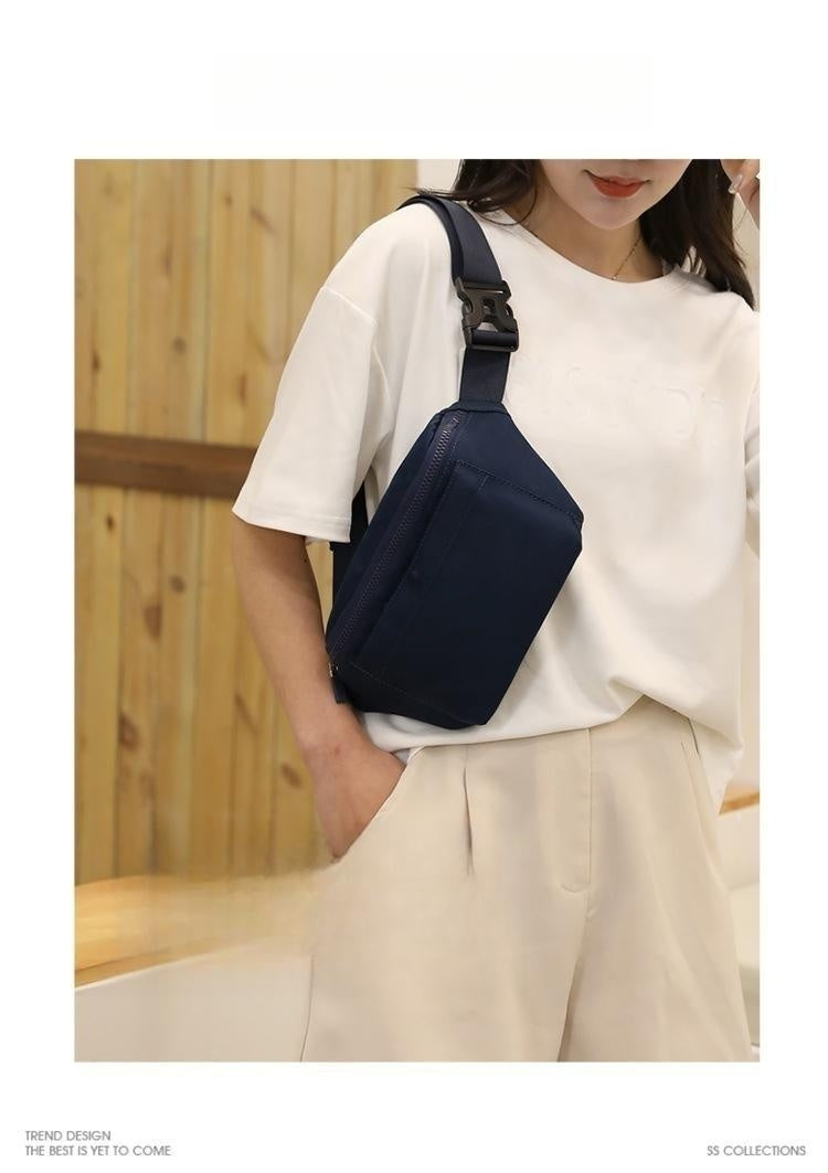 Trendy Chest Bag Women's Casual Fashion Simple Waist Bag Waterproof Cashier Mobile Phone Bag - - Shoulder Bags - Carvan Mart