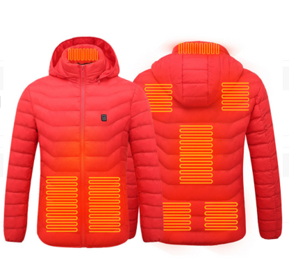 New Heated Jacket Coat USB Electric Jacket Cotton Coat Heater Thermal Clothing Heating Vest Men's Clothes Winter - Carvan Mart Ltd