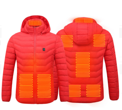 New Heated Jacket Coat USB Electric Jacket Cotton Coat Heater Thermal Clothing Heating Vest Men's Clothes Winter - Carvan Mart