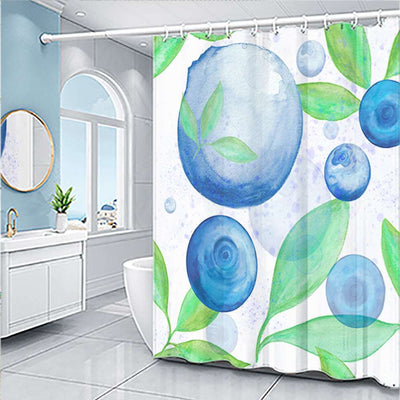 Cartoon Fruit Series Shower Curtain Set - 