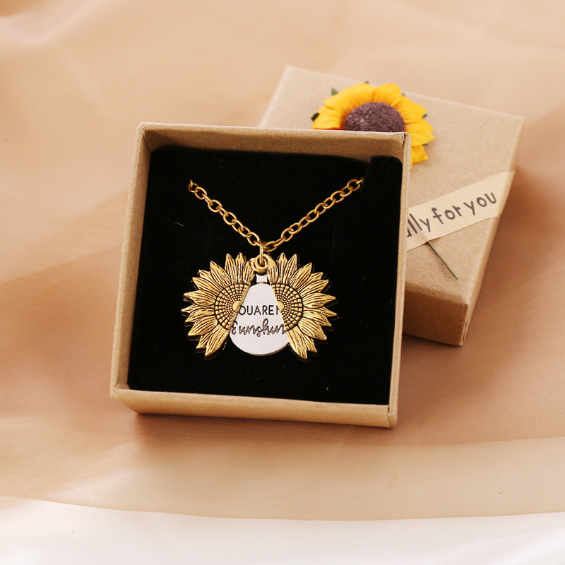 You Are My Sunshine Sunflower Necklace - 1PCS - Necklaces - Carvan Mart