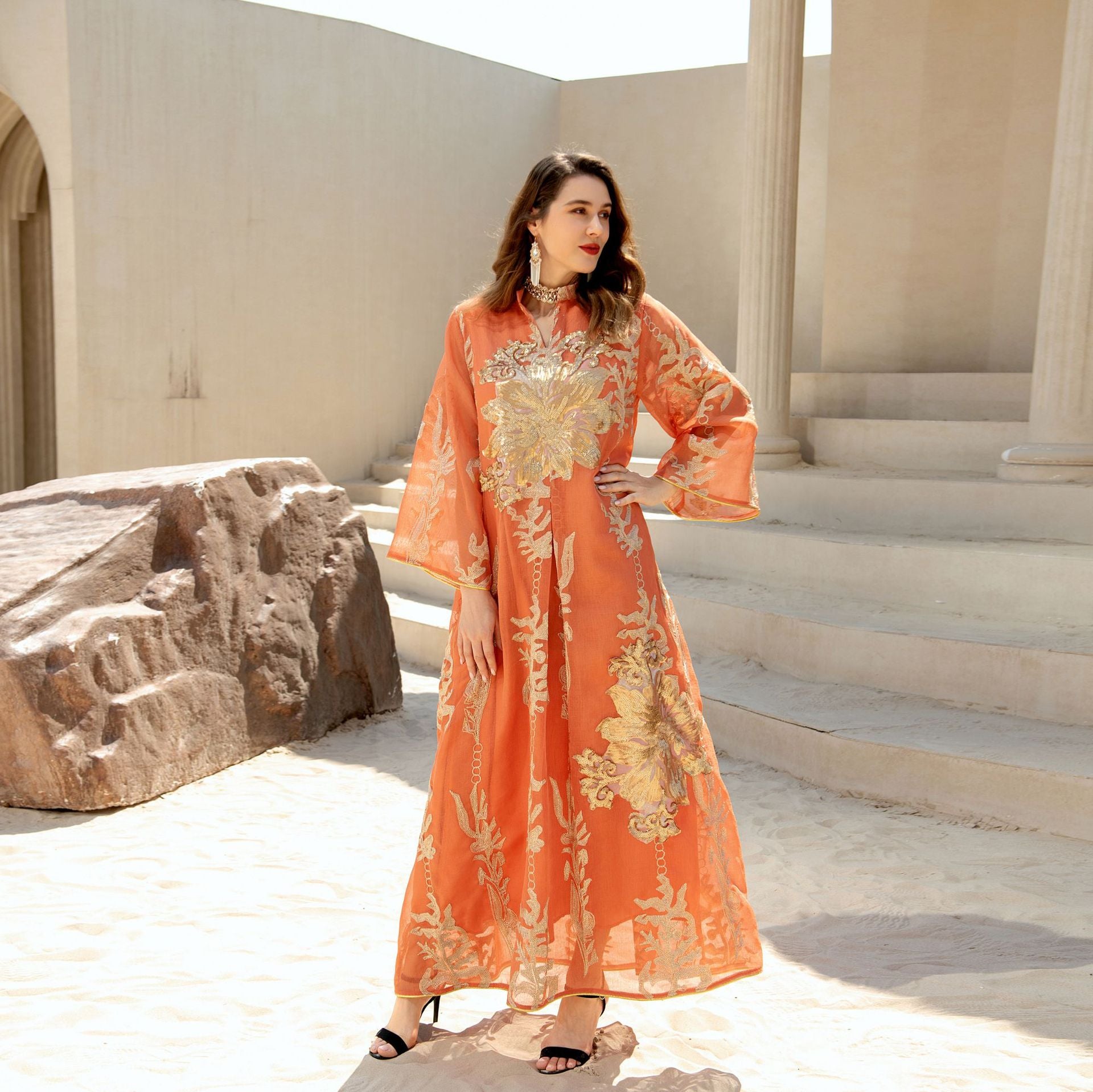 Middle East Fired Sequins Dress Light Luxury Celebrity Party Dress - Carvan Mart Ltd