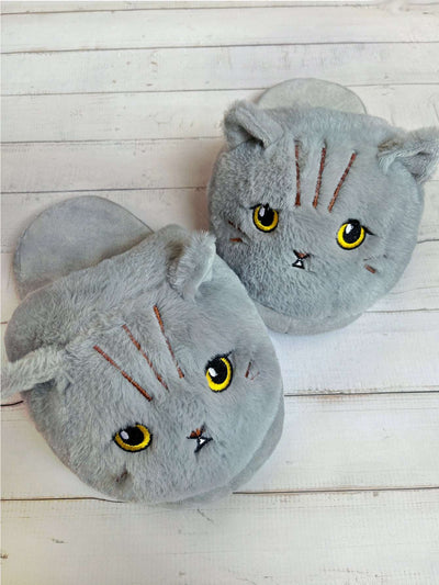 Cute Cartoon Coffee Cat Half Slippers - - Women's Slippers - Carvan Mart