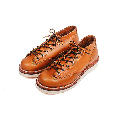 Fashion Personality Leather Men's Casual Shoes - Brown - Men's Boots - Carvan Mart