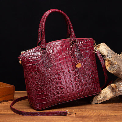 Modern Portable Crossbody Retro Women's Handbag - PG 65295 Grape Red - Shoulder Bags - Carvan Mart