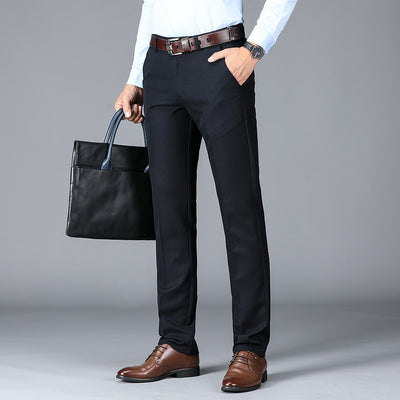 Classic Men's Dress Pants - Tailored Formal Trousers for Work - - Men's Pants - Carvan Mart