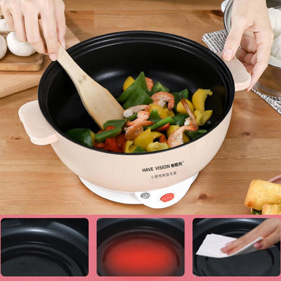 Stainless Steel Electric Cooker Non-stick Double Handle - Carvan Mart