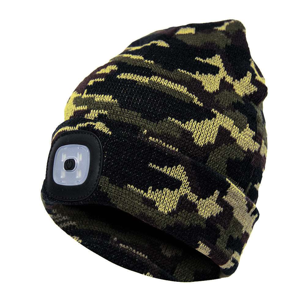 Bluetooth LED Hat Wireless Smart Headset Headphone - Camouflage Army Green - Women's Hats & Caps - Carvan Mart