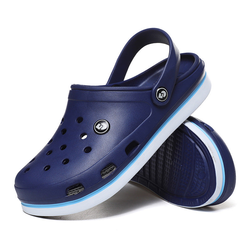 Men's Classic Clogs Hole Crocs Sandals - Blue - Men's Sandals - Carvan Mart