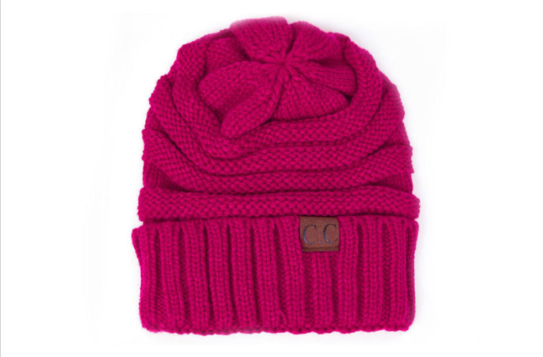 CC Beanies Winter Hats - Rose red - Women's Hats & Caps - Carvan Mart