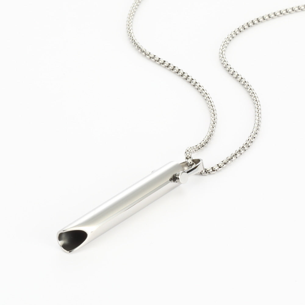 Adjustable Breathing Relieve Pressure Ornament Stainless Steel Decompression Necklace - Carvan Mart Ltd