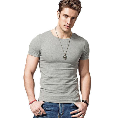 Hot Summer Men's T-Shirts - Gray - Men's Shirts - Carvan Mart