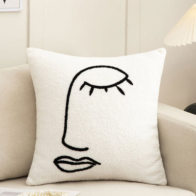 Towel Embroidery Light Luxury Living Room Sofa Pillowcase - Carvan Mart