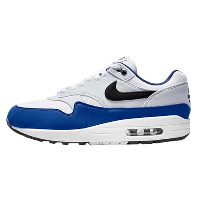 Nike Air Max 1 Shoes - White Black Deep Royal Blue - - Nike