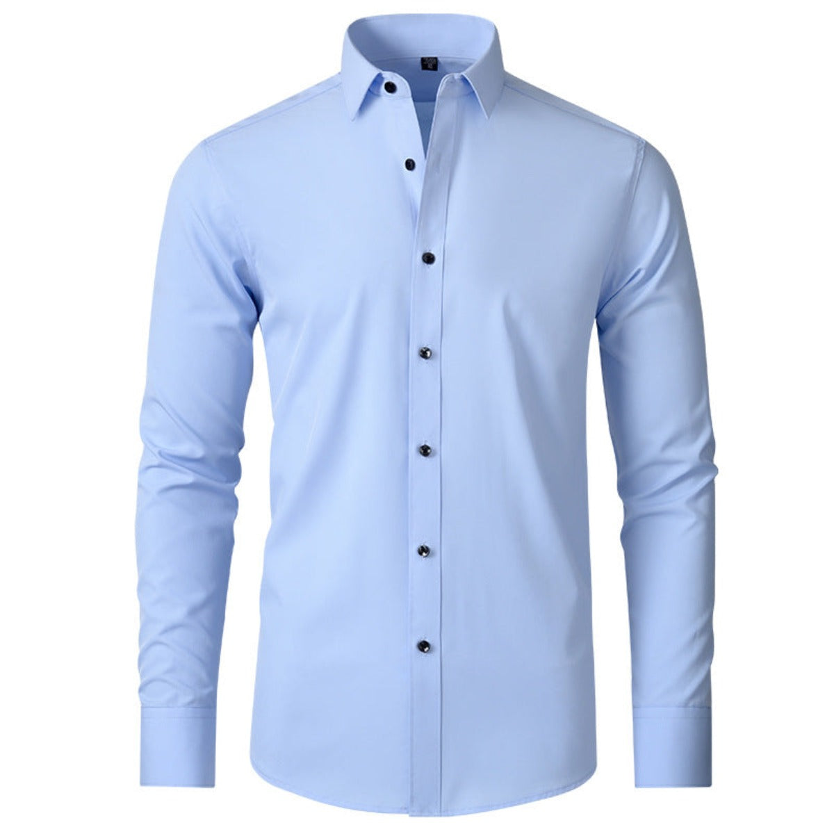 Men's Shirts Summer Long Sleeve Plus Size Business Casual Shirt - Carvan Mart