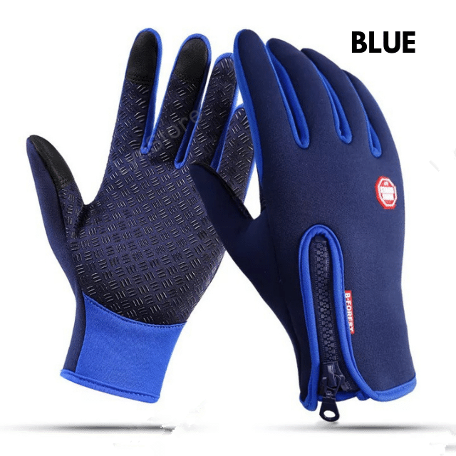 Winter Gloves Touch Screen Riding Motorcycle Sliding Waterproof Sports Gloves With Fleece - Carvan Mart