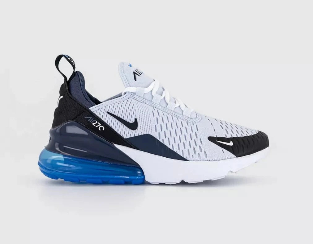 Nike Air Max 270 Shoes - White Black Blue - Sneakers - Carvan Mart