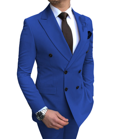 Men's Two-piece Groomsmen Costume Wedding Suit - Carvan Mart