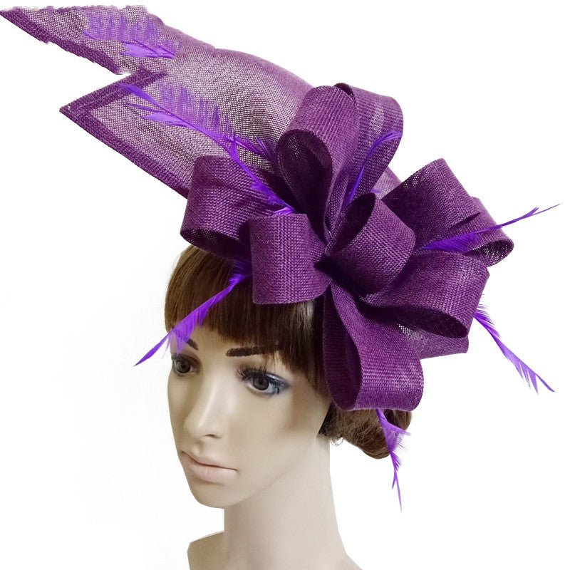 Fascinator Hat Wind Cover Mesh Fashion Bride Wedding Hat - Carvan Mart