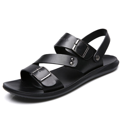 Men's leather Cowhide Sandal - Carvan Mart