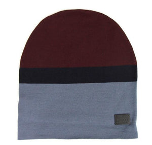 Gucci Unisex Burgundy Blue Wool Beanie Medium Knit Cap - - - Gucci