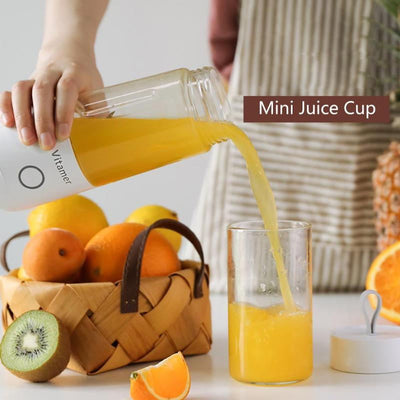 350ml Portable Blender Juicer Electric USB Rechargeable Mixer Smoothie Slushy Cup Fresh Juice Blender Bottle USB Charging Kitchen Gadgets - Carvan Mart