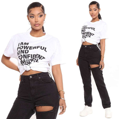 Stylish Women's Blouses Casual Printed T-shirt - Carvan Mart