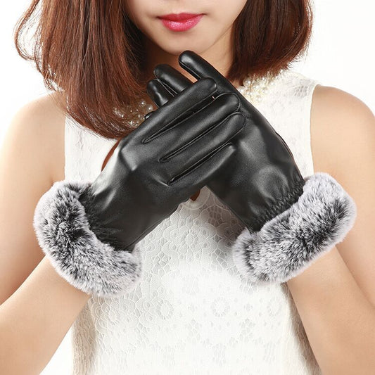 Ladies Plus Velvet Thick Warmth Touch Screen Gloves - Carvan Mart Ltd