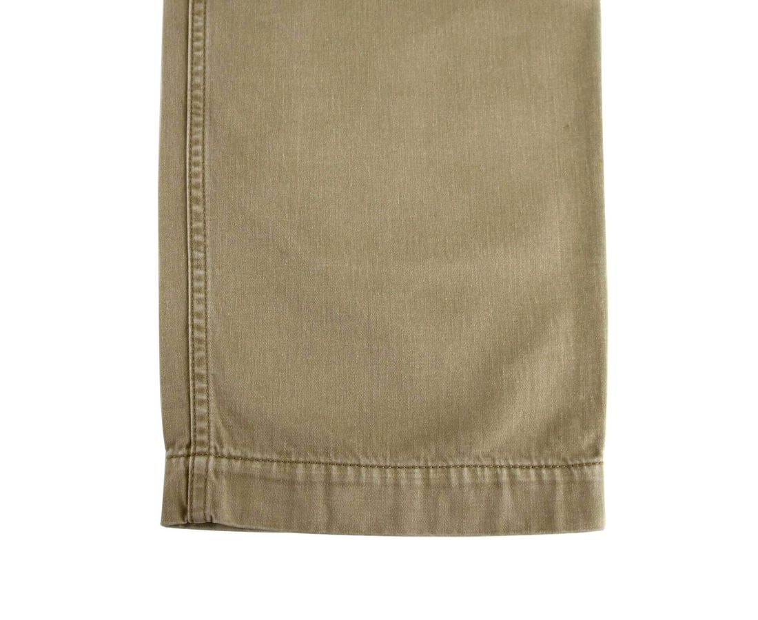 Light Brown Washed Cotton Pant Gucci Print - - - Gucci