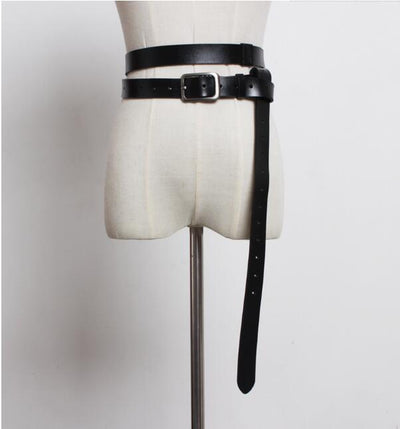 Soft leather suede leather belt - Black - Belts & Cummerbunds - Carvan Mart