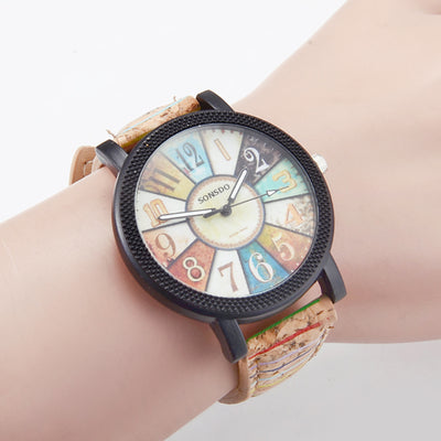 Casual Vintage Leather Women Quartz Wrist Watch Gift Clock - Carvan Mart