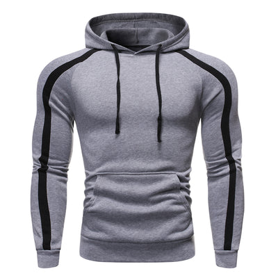 Fashionable Men's Hoodies Sporty Performance Sweatshirt - Light grey - Men's Hoodies & Sweatshirts - Carvan Mart