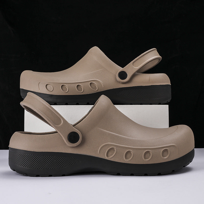 Men's Platform Waterproof Clogs Kitchen Hotel Hospital Work Shoes Crocs - Carvan Mart