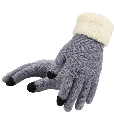 Winter knitted gloves - Carvan Mart