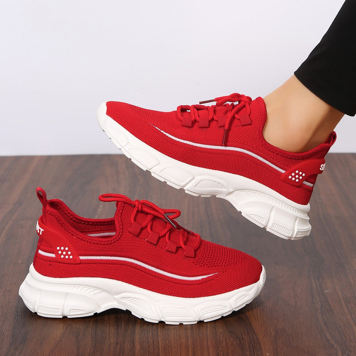 Women's Fashion Casual Exercise Flyknit Shoes - Breathable Lightweight Hiking Sneakers - Carvan Mart