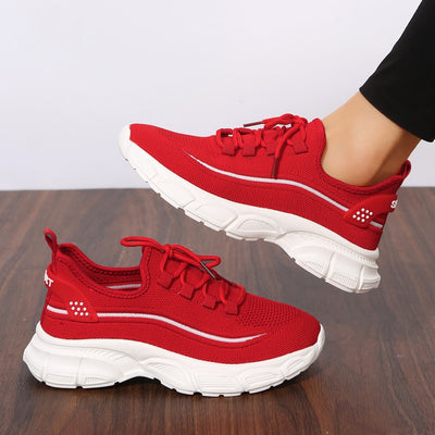 Women's Fashion Casual Exercise Flyknit Shoes - Breathable Lightweight Hiking Sneakers - - Women's Shoes - Carvan Mart