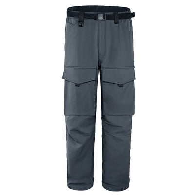 Men's Fleece Lined Cargo Pants - Warm Hiking Trousers - Carvan Mart