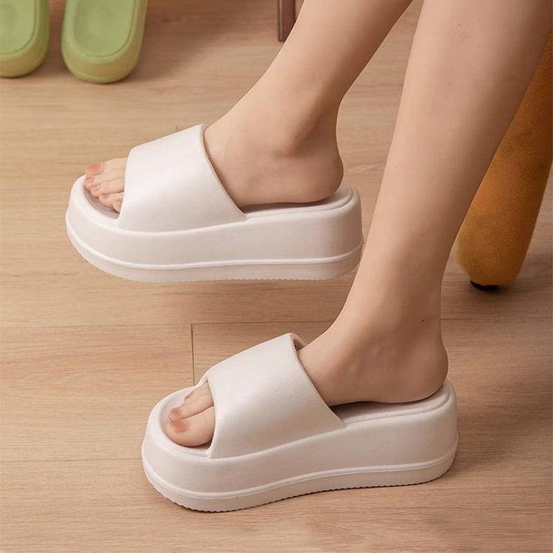 Mega Crush Flat Slippers 7cm Platform Summer Shoes For Women - Carvan Mart