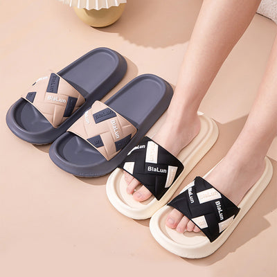 Slippers For Women Men Summer Shoes Couple Thick-sole Non-slip Slipper - Carvan Mart