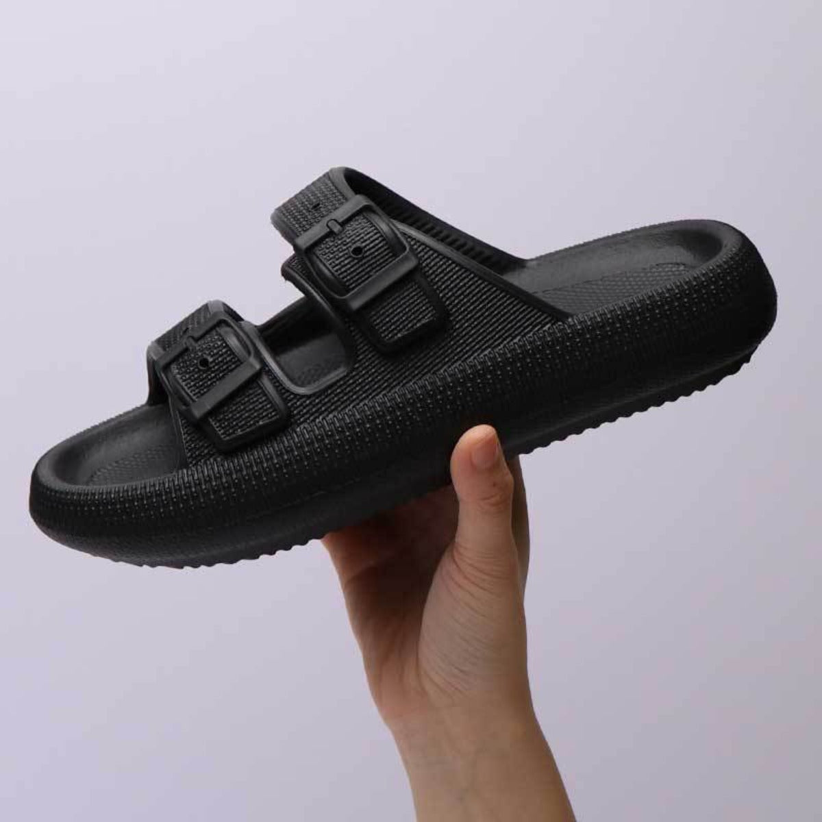 Platform Slippers Women's Summer Buckle Outdoor Wear Soft Bottom Sandals - Carvan Mart