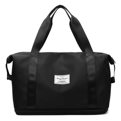 Large Capacity Gym Shoulder Bag - Fitness Travel Handbag for Workouts - Black - Shoulder Bags - Carvan Mart